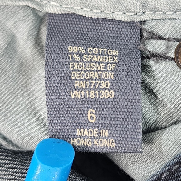 Converse One Star Bootcut Jeans Womens 6 Blue Dark Wash Mid Rise Denim 30x33 - Picture 16 of 16